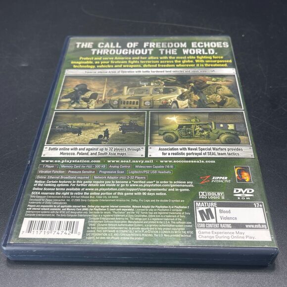 SOCOM 3: U.S. Navy SEALs Sony PlayStation 2, 2005 PS2‎ Black Label COMPLETE - Picture 2 of 6